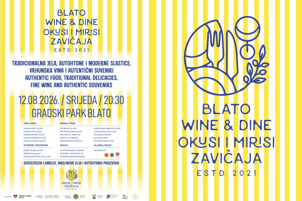 Okusi i mirisi zavičaja / Blato Wine & Dine 12.08.2026.